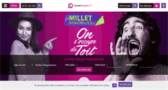 Desktop Screenshot of millet-immobilier.com